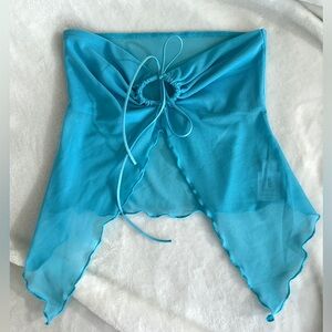 Tiger Mist blue flowy top